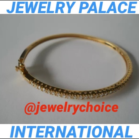 🆕14K Gold Filled Eleganti Tennis Cubic Zirconia Bangle. - Picture 12 of 12